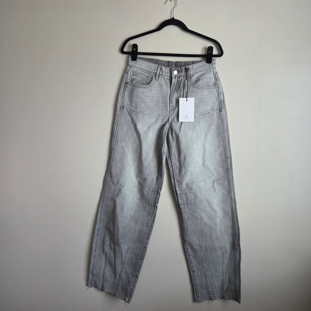 NWT Hidden Gray Wash Alyx Low Slung Baggy Jeans Cotton Relaxed FLAW SZ 24